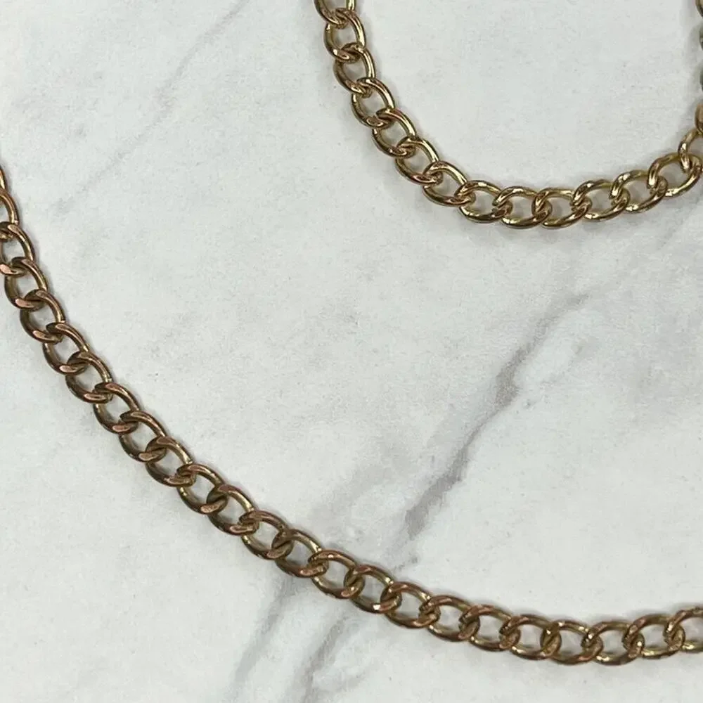 Gold Tone Skinny Chain Link Purse Handbag Replacement Strap ✨